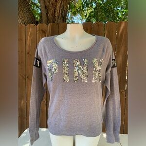Pink Victoria's Secret sequined top size Medium.
